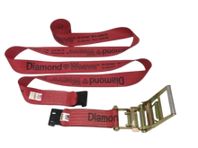 Load image into Gallery viewer, 4" x 30' DIAMOND WEAVE Ratchet Assembly with Flat Hook