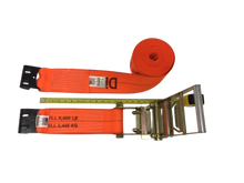 Load image into Gallery viewer, 4" x 30' DIAMOND WEAVE Ratchet Assembly with Flat Hook