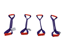 Load image into Gallery viewer, 4 Pack of DIAMOND WEAVE Dog Bones for Rollback/Flatbed Wrecker Straps