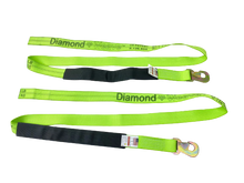 Load image into Gallery viewer, 2" x 8' Diamond Weave Wheel lift strap with Flat Snap Hook (2 PACK)