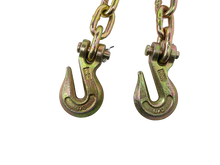 Load image into Gallery viewer, 3/8 x 20' grade 70 Binder Chain with 2 clevis grab hook and 5/16 - 3/8 Ratchet Load Binder KIT