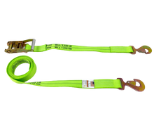 Load image into Gallery viewer, 2" x 13' Gas Cylinder Ratchet Strap Assembly w/ Flat Snap Hook HVDW
