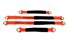 Load image into Gallery viewer, 16 Piece Car Tie Down Kit Rollback / Flatbed Car Tie-Down Diamond Weave