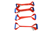 Load image into Gallery viewer, 4 Pack of DIAMOND WEAVE Dog Bones for Rollback/Flatbed Wrecker Straps