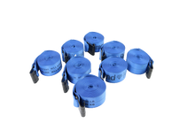 Load image into Gallery viewer, 4" x 30' Diamond Weave Winch Straps with Flat Hook | Pack of 8