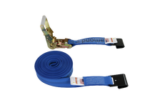 Load image into Gallery viewer, 2" x 30' Diamond Weave Ratchet Assembly with Flat Hook