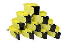 Load image into Gallery viewer, 4" x 30' Winch Straps with Flat Hook (10 PACK)