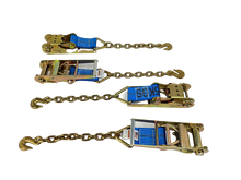 Load image into Gallery viewer, 3" 8 Point Kit Heavy Duty Strap Kit 14' for Rollback/Flatbed Chain End & Grab Hook