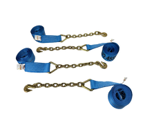 Load image into Gallery viewer, 3" 8 Point Kit Heavy Duty Strap Kit 14' for Rollback/Flatbed Chain End & Grab Hook