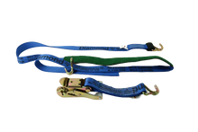 Load image into Gallery viewer, 2" x 11' DIAMOND WEAVE 3 Point Ratchet Wheel Strap with 2' Low Profile Grip Sleeve (Wire Hook)