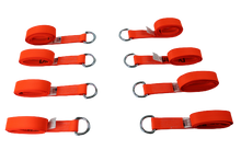 Load image into Gallery viewer, 2" x 8' Diamond Weave Lasso Wheel Lift Strap With D Ring (8 PACK)