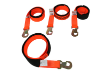 Load image into Gallery viewer, 2" x 8' Diamond Weave Wheel lift strap with Flat Snap Hook (4 PACK)