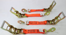 Load image into Gallery viewer, 2" Ratchet with Orange Diamond Weave Webbing and Twisted Snap Hook | Pack of 4