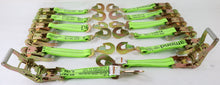 Load image into Gallery viewer, 2" Ratchet with Hi Viz Diamond Weave Webbing and Twisted Snap Hook | Pack of 12