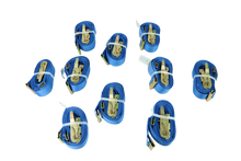 Load image into Gallery viewer, 2" x 20' Blue Interior Van Strap Ratchet Assembly | Pack of 10 | E-Track Fitting