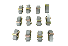 Load image into Gallery viewer, 2" x 16' Grey Interior Van Strap Ratchet Assembly | Pack of 12 | E-Track Fitting