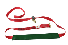 Load image into Gallery viewer, 2" x 11' DIAMOND WEAVE 3 POINT HD Ratchet Wheel Strap With 2' Low Profile Grip Sleeve (E-Track)