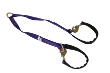 Load image into Gallery viewer, 2" x 56" V Strap Bridle Diamond Weave with Twisted Snap Hooks & Delta Rings