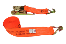 Load image into Gallery viewer, 4" x 30' DIAMOND WEAVE Ratchet Assembly with Wire Hook