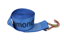 Load image into Gallery viewer, 4" x 30' Diamond Weave Winch Strap with Wire Hook (single)