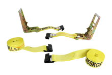 Load image into Gallery viewer, 2 Pack Professional Grade 3" x 30' Ratchet Straps with Flat Hook - 5400lb WLL