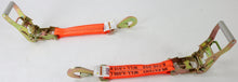 Load image into Gallery viewer, 2" Ratchet with Orange Diamond Weave Webbing and Twisted Snap Hook | Pack of 2