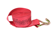 Load image into Gallery viewer, 4" x 30' Diamond Weave Winch Strap with Wire Hook (single)