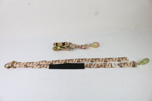 Load image into Gallery viewer, 2" x 8' Camo Combo Ratchet Axle Strap Assembly with Snap Hook