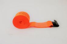 Load image into Gallery viewer, 4" x 50' Diamond Weave Winch Strap with Flat Hook (single)