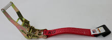 Load image into Gallery viewer, Red 2" x 30' Ratchet Assembly with Flat Hook | 8 PACK