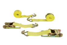 Load image into Gallery viewer, 2 Pack Professional Grade 3" x 30' Ratchet Straps with Wire Hook - 5400lb WLL