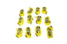 Load image into Gallery viewer, 2" x 12' Yellow Interior Van Strap Ratchet Assembly | Pack of 12 | E-Track Fitting