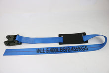 Load image into Gallery viewer, 3" x 6' Heavy Duty Short Handle Ratchet Under Lift Strap with Rubber Pad