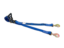 Load image into Gallery viewer, 2" x 13' Heavy Duty Ratchet Strap w/ Flat Snap Hooks