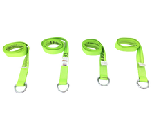 Load image into Gallery viewer, 2" x 8' Diamond Weave Lasso Wheel Lift Strap With D Ring (4 Pack)