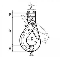 Load image into Gallery viewer, 3/8" G100 Peerless Self-Locking Hook