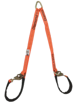 Load image into Gallery viewer, 2" x 56" V Strap Bridle Diamond Weave with Twisted Snap Hooks & Delta Rings