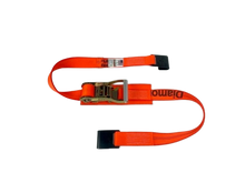 Load image into Gallery viewer, 2" x 13' Quick Release Ratchet Strap w/ Flat Hooks