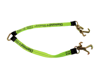 Load image into Gallery viewer, 2" x 36" V Strap Bridle Diamond Weave With Forged RTJ Frame Hooks