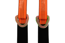 Load image into Gallery viewer, 56" Orange Tecnic V Strap Bridle With Twisted Snap Hook & Delta Rings