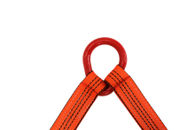 Load image into Gallery viewer, 56" Orange Tecnic V Strap Bridle With Twisted Snap Hook & Delta Rings