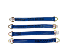 Load image into Gallery viewer, 24" Three-ply Axle Strap in Diamond Weave for Car Hauler & Towing | Pack of 4