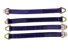 Load image into Gallery viewer, 24" Three-ply Axle Strap in Diamond Weave for Car Hauler & Towing | Pack of 4