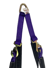 Load image into Gallery viewer, 2" x 105" V Strap Bridle Diamond Weave with Flat Snap Hooks and Loops
