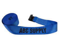 Load image into Gallery viewer, 4" x 30' ABC Supply Winch Strap with Flat Hook
