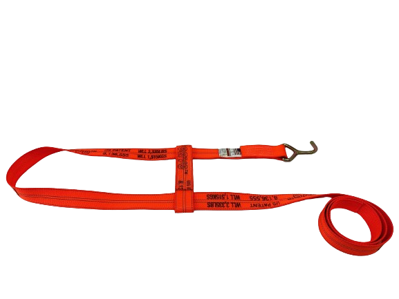 thumbnail image 2 of 2' X 8' Orange Diamond Weave Wheel Lift Straps With Flat Snap Hooks – 4 Pack By Everything Tie Down 2 of 6