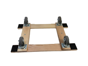 18" x 36" Oak H-Frame Dolly | 1000 lbs Capacity | 4" Non-Marking Wheels