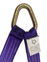 Load image into Gallery viewer, 2" x 105" V Strap Bridle Diamond Weave with Flat Snap Hooks and Loops
