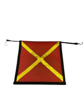 Load image into Gallery viewer, Safety Flag with 31" Bungee Cord and Reflective X- Reinforced Edge
