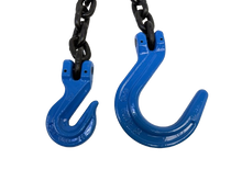 Load image into Gallery viewer, 3/8&quot; x 10&#39; G100 Chain With Grab Hook and Foundry Hook  (Single)

